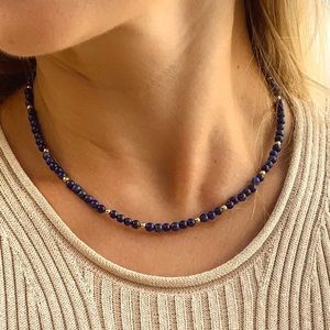 Lapis Lazuli Necklace in 14k gold Filled